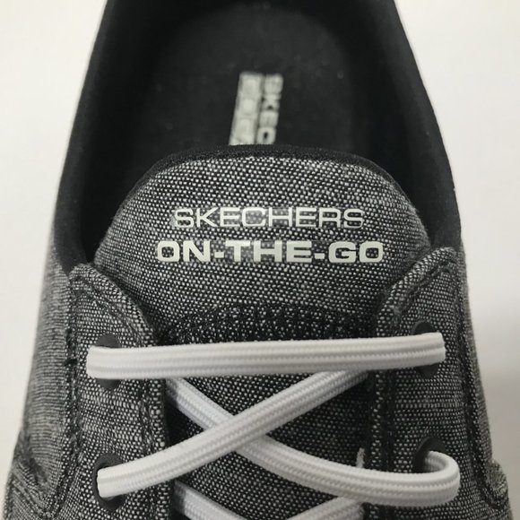 Skechers GOwalk Lite™ Isla Boat Shoes in Black/White - 15433W - Picture 5 of 16